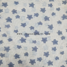 Fancy women dresses fabric polyester cationic chiffon jacquard 
