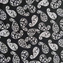 fancy women dresses fabric polyester polka printed 