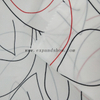 Fancy women dresses fabric polyester high quality soft moss crepe dobby georgette printed 