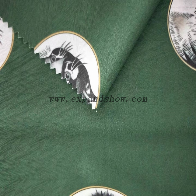 Fancy women dresses fabric polyester coutil spandex digital printed