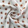 Fancy women dresses fabric polyester chiffon check printed 