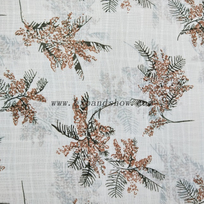 Fancy women dresses fabric polyester chiffon check printed 