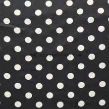 fancy women dresses fabric polyester polka printed 