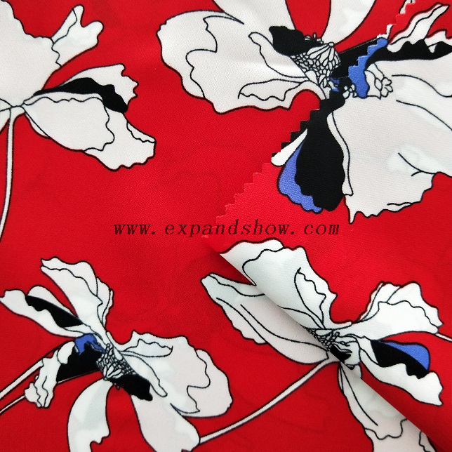 fancy women dresses fabric polyester SPH rhombus printed 