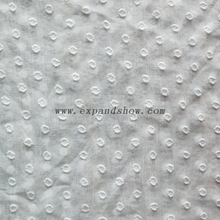 Fancy women dresses fabric polyester chiffon crinkle clip dot dyed 