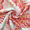 fancy women dresses fabric polyester polka printed 