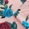 fancy women dresses fabric polyester high quality bubble chiffon printed