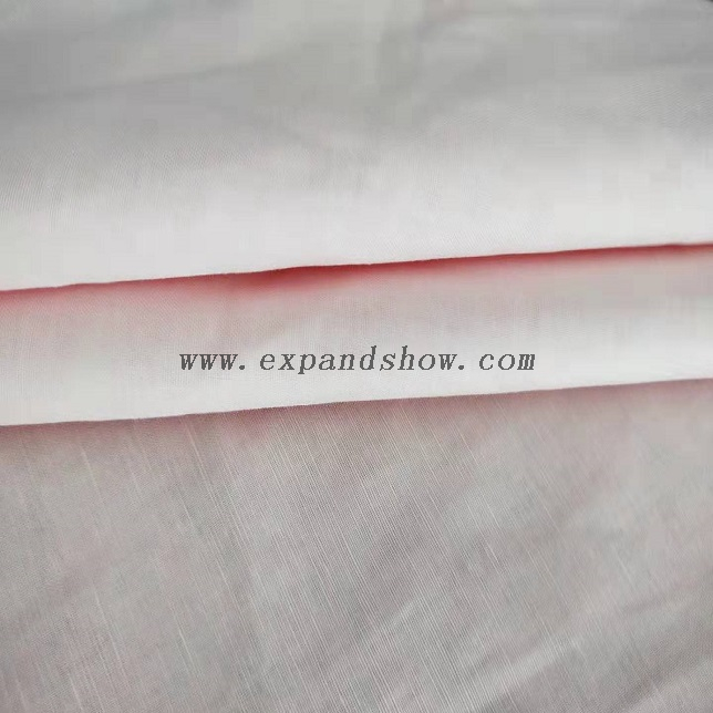 Fancy women dresses fabric linen slub dyed fabric 