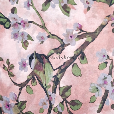 Fancy printed women dresses fabric polyester 75D chiffon fabric 