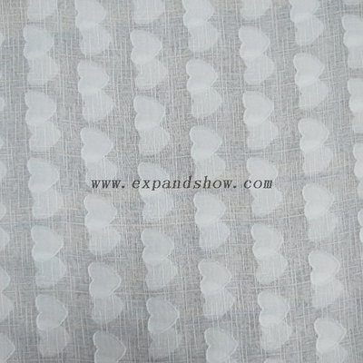 Fancy women dresses fabric polyester chiffon jacquard dyed 