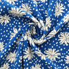 fancy women dresses fabric polyester polka printed 