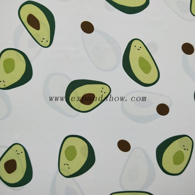 fancy women dresses fabric polyester polka printed 
