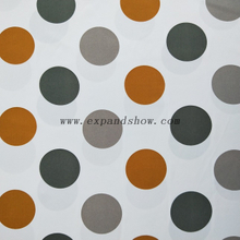 fancy women dresses fabric polyester polka printed 