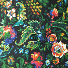 Fancy women dresses fabric polyester tissue crepe printed fabric 