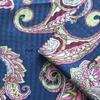 Fancy women dresses fabric polyester chiffon check printed 
