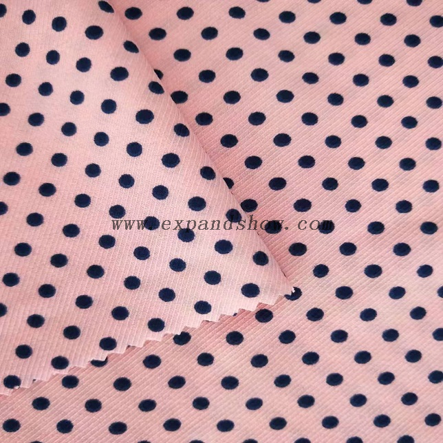 fancy women dresses fabric polyester full way stretch printed 