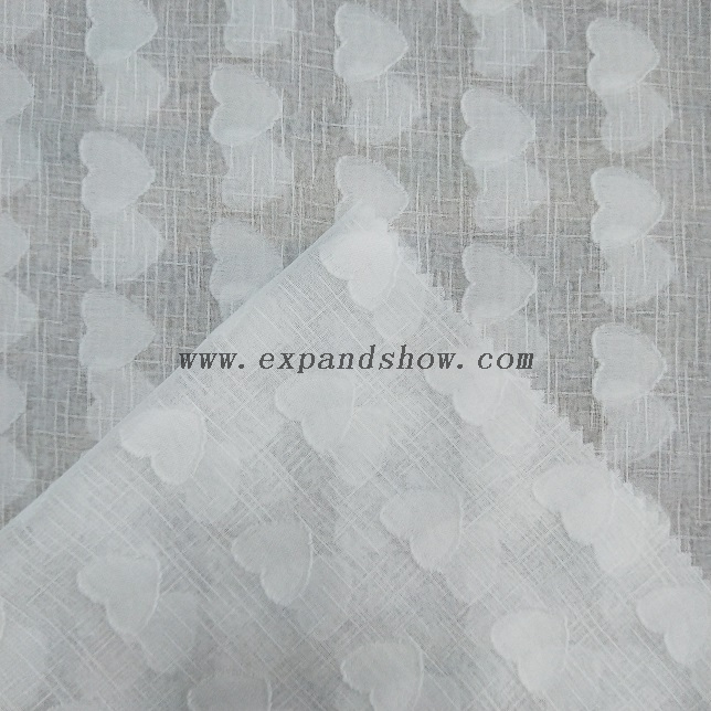 Fancy women dresses fabric polyester chiffon jacquard dyed 