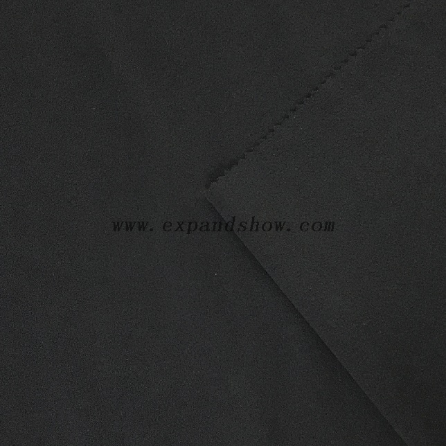 Fancy women dresses fabric polyester scuba crepe dyed fabric 