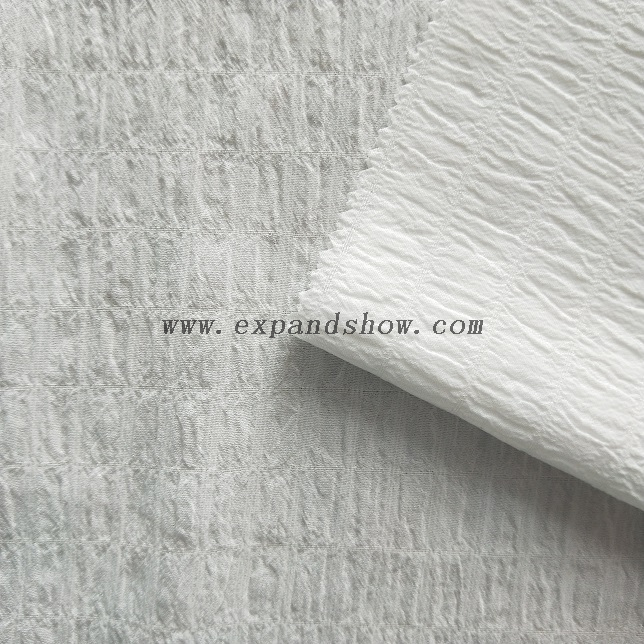 fancy women dresses fabric polyester high quality bubble chiffon dyed 