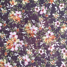 Fancy women dresses fabric polyester chiffon lurex printed