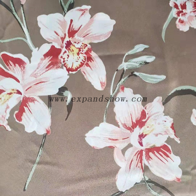 Fancy women dresses fabric polyester high quality soft moss crepe dobby georgette printed 