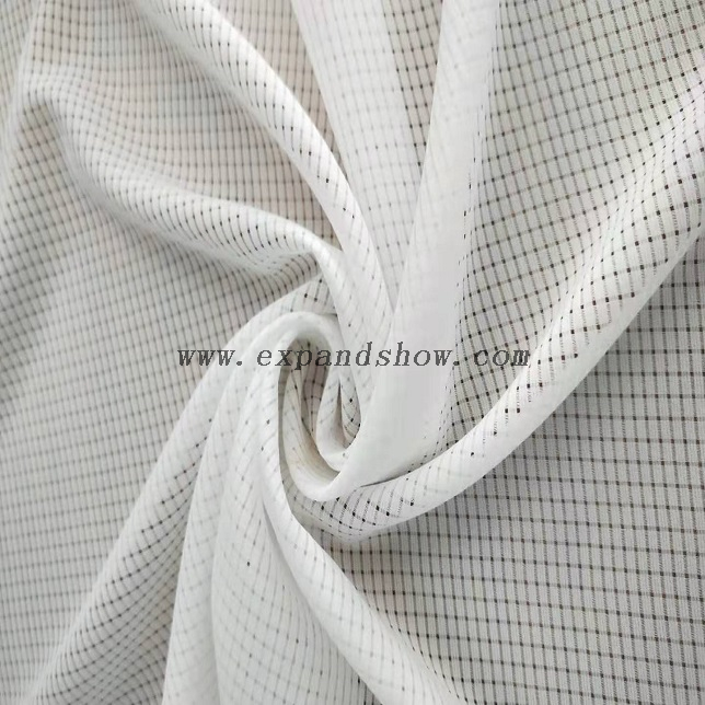 Fancy women dresses fabric alkali melt check dyed fabric 