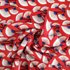 Fancy women dresses fabric polyester tissue faille spandex printed 