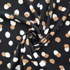 fancy women dresses fabric polyester polka printed 