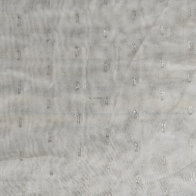 Fancy women dresses fabric polyester chiffon lurex jacquard dyed 