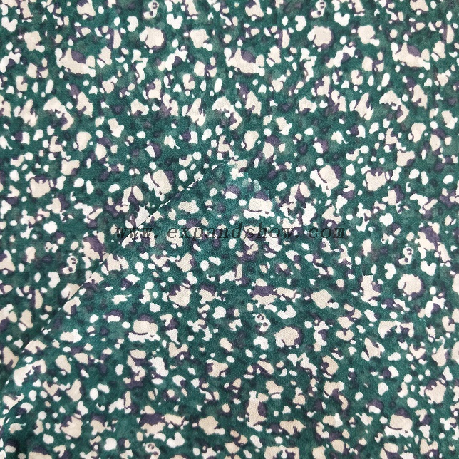 Fancy printed women dresses fabric polyester 75D chiffon fabric 
