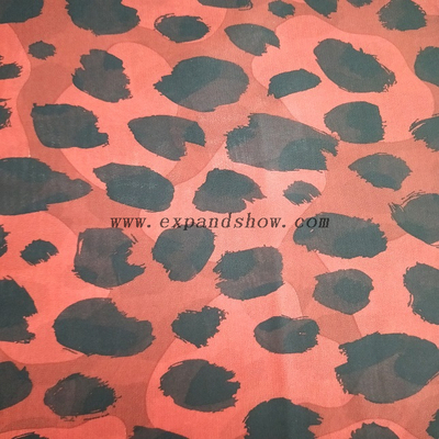 Fancy printed women dresses fabric polyester chiffon fabric 