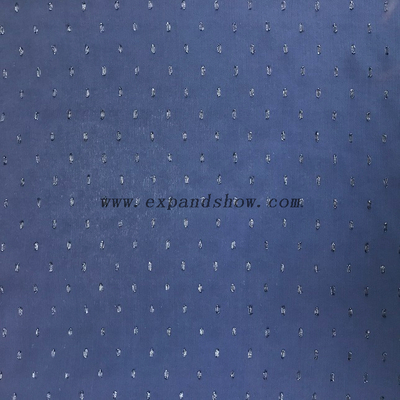 Fancy women dresses fabric polyester chiffon lurex jacquard dyed 