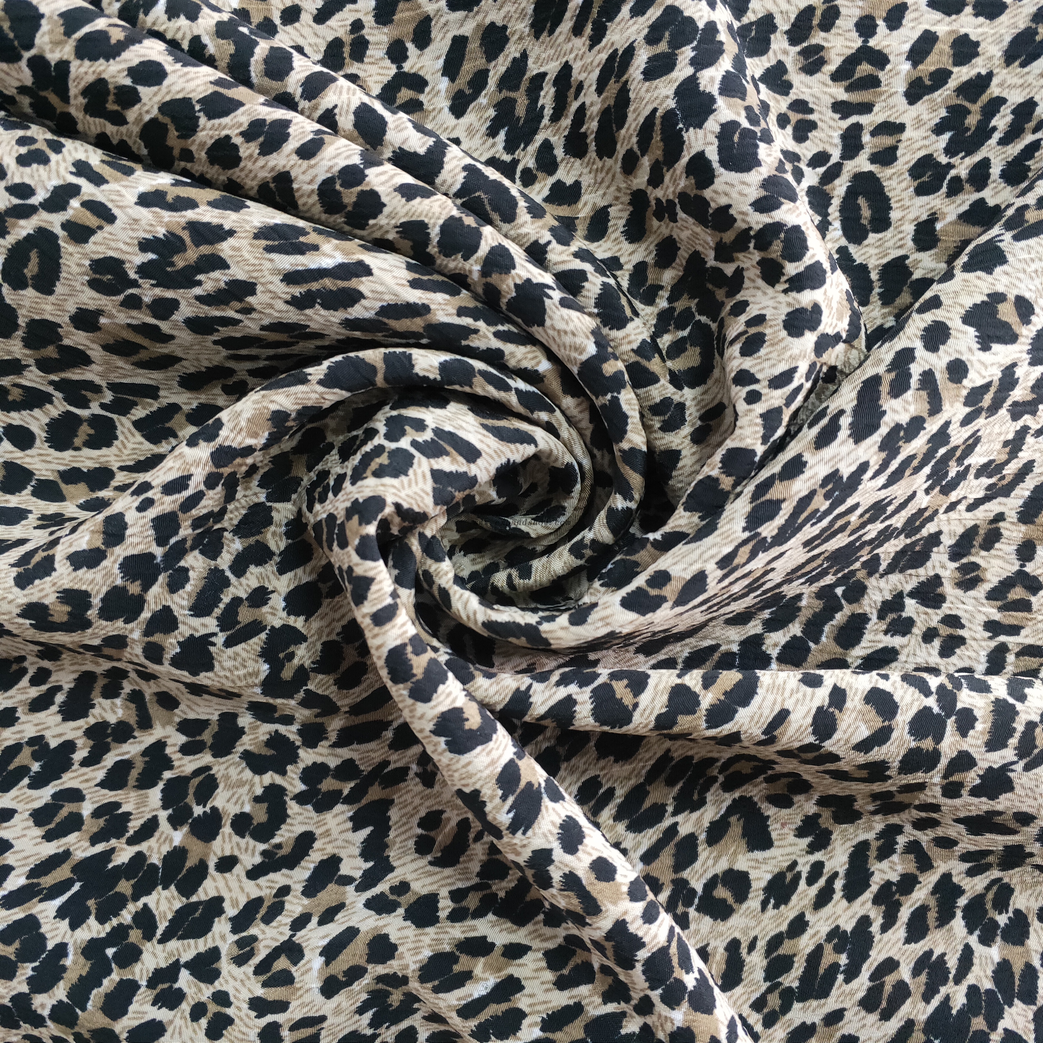 Fancy women dresses fabric polyester high quality koshibo crinkle printed 