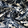 Fancy women dresses fabric polyester DTY puff printed 