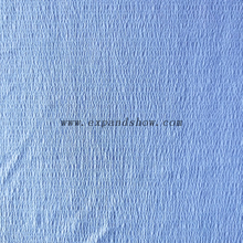 fancy women dresses fabric polyester high quality bubble stretch dyed 